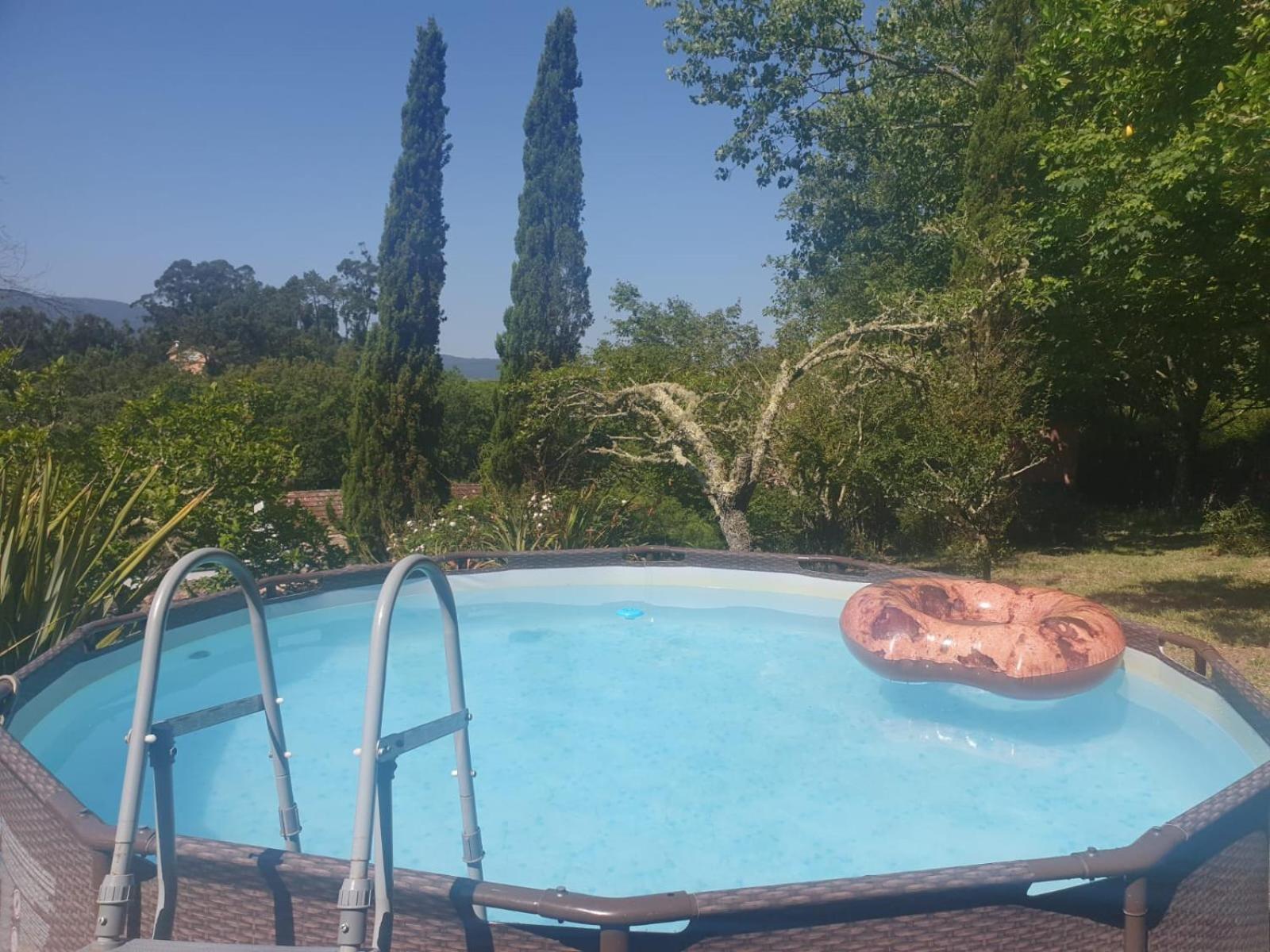 Casa Rural A Pousa Gondomar Con Piscina Villa Exterior foto