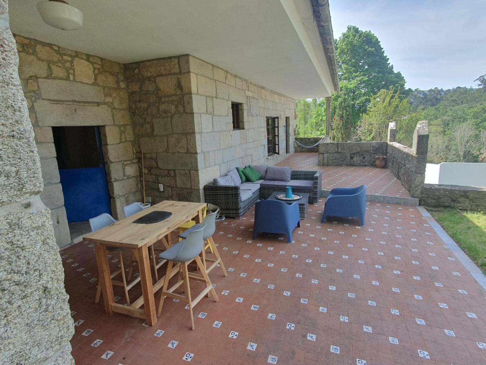 Casa Rural A Pousa Gondomar Con Piscina Villa Exterior foto