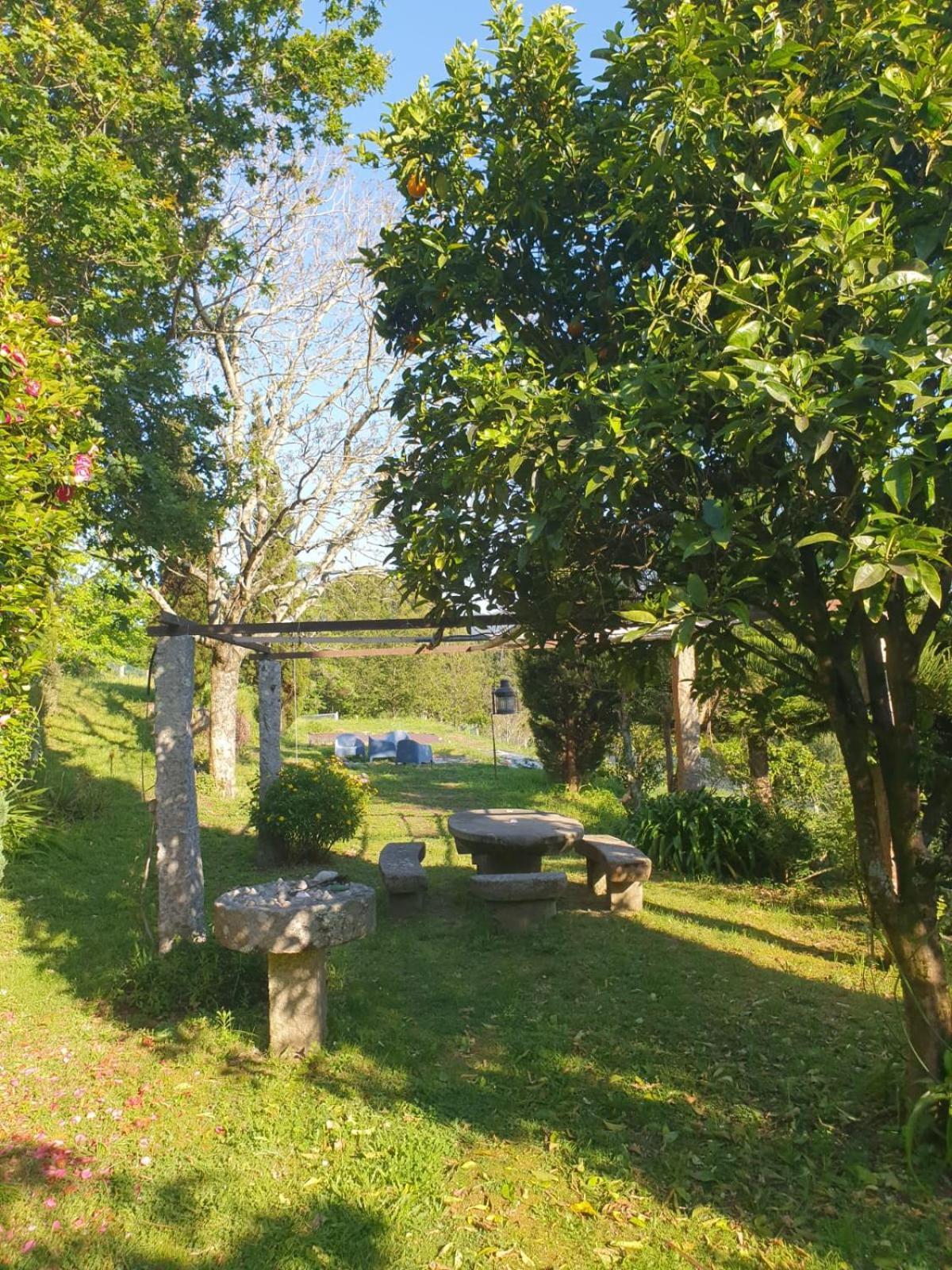 Casa Rural A Pousa Gondomar Con Piscina Villa Exterior foto