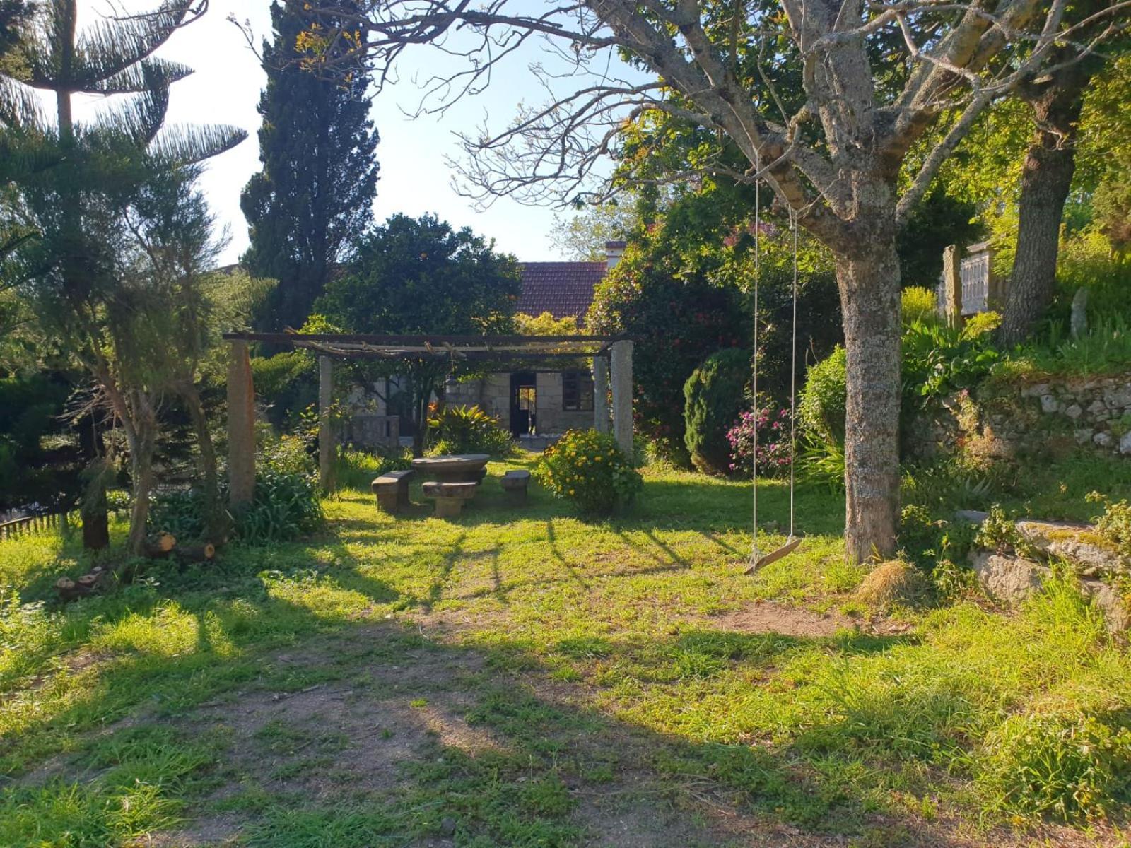 Casa Rural A Pousa Gondomar Con Piscina Villa Exterior foto